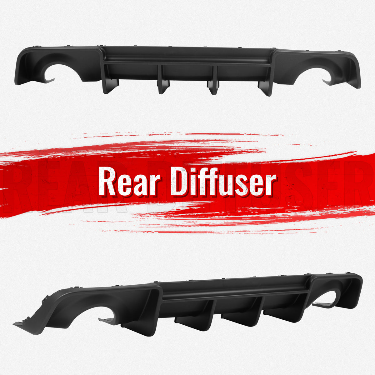 Fits 20-23 Dodge Charger Widebody Rear Bumper Lip Diffuser Matte Black Splitter