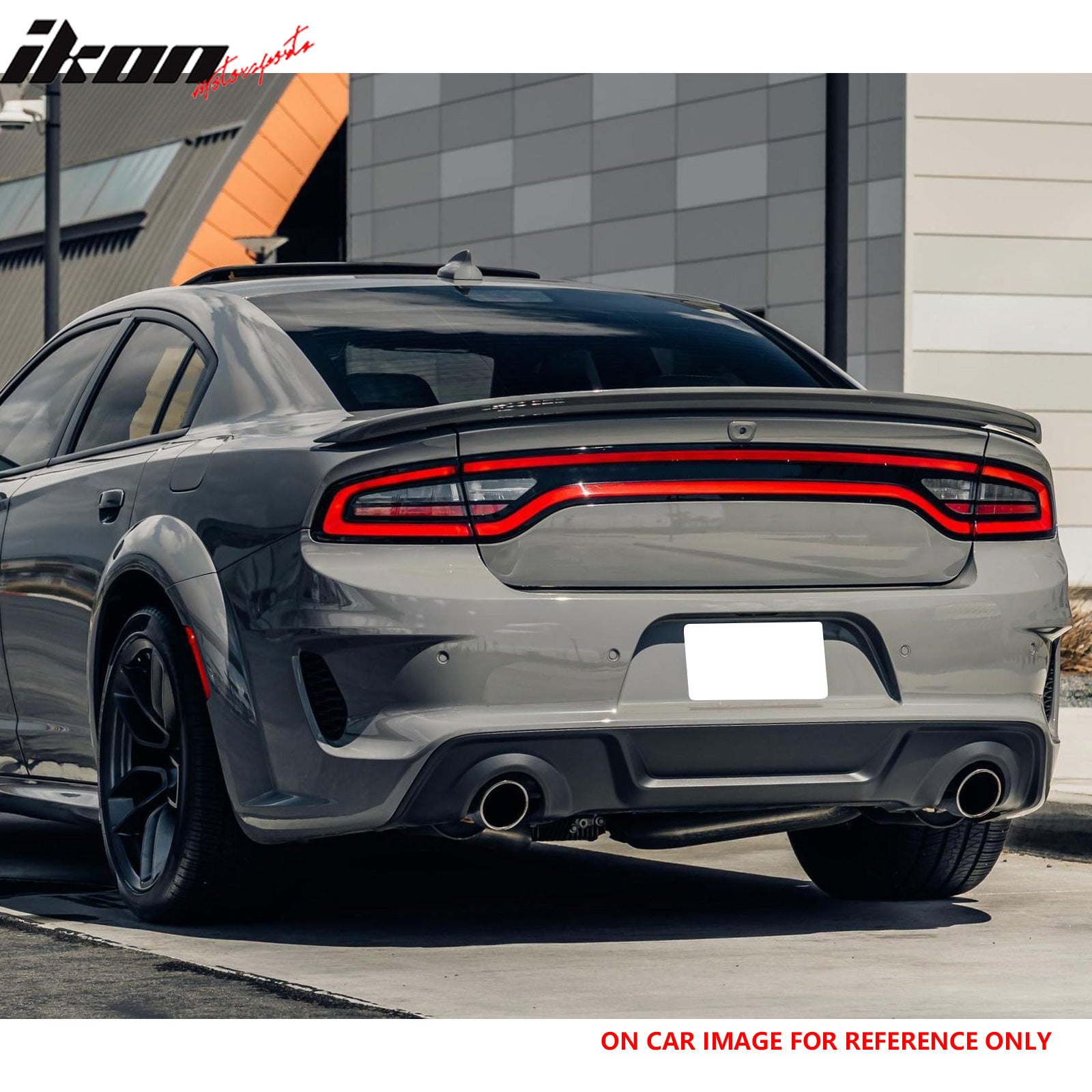 Fits 20-23 Dodge Charger Widebody Rear Bumper Diffuser OE Style Lip Gloss Black