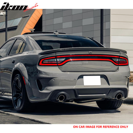 Fits 20-23 Dodge Charger Widebody Rear Bumper Diffuser OE Style Lip Gloss Black