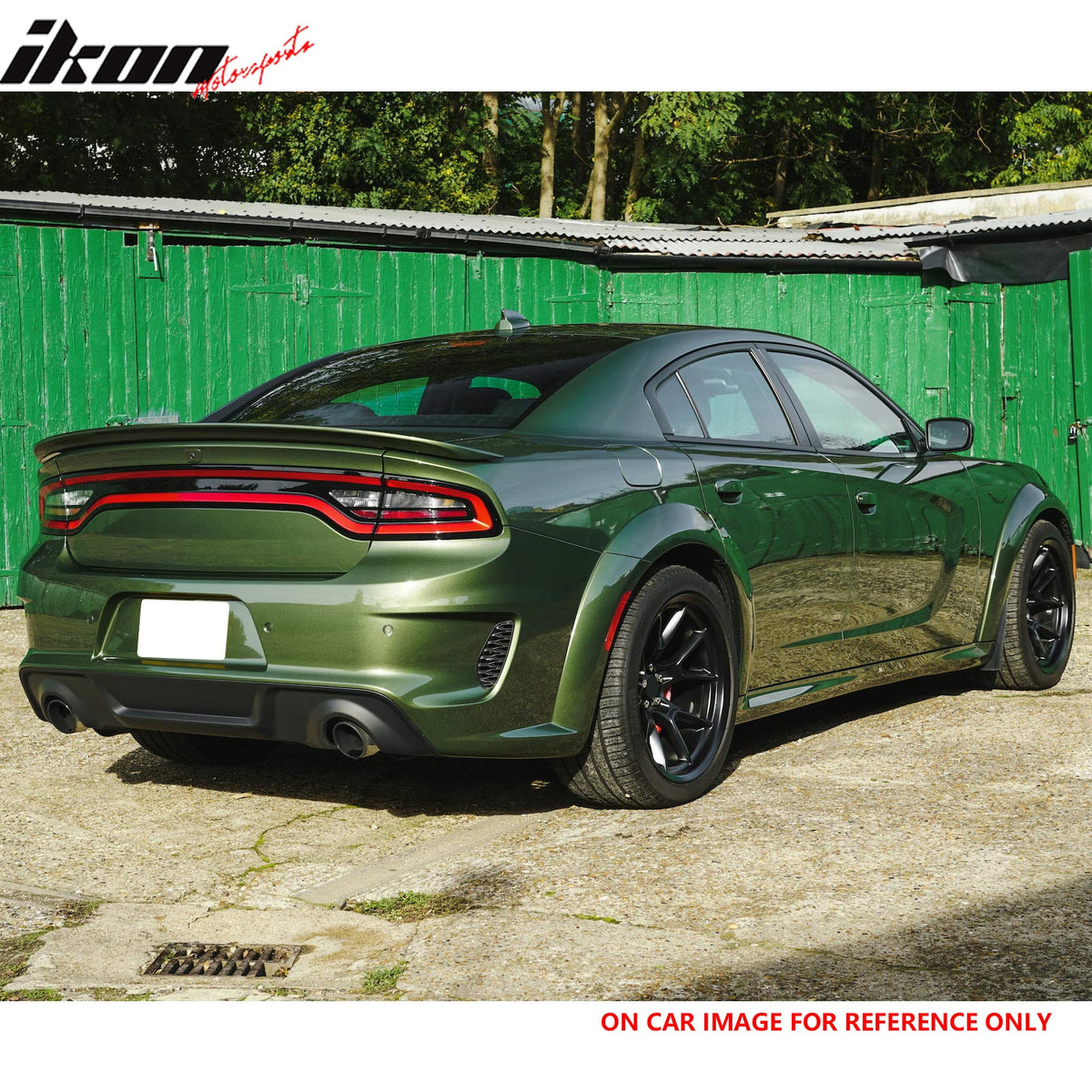 Fits 20-23 Dodge Charger Widebody Rear Bumper Diffuser OE Style Lip Gloss Black