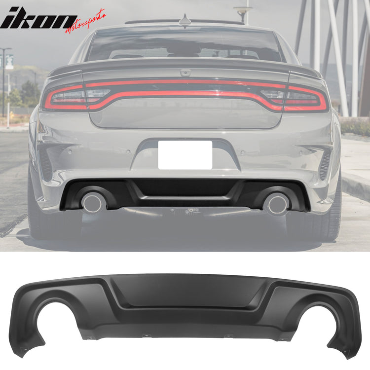 Dodge Charger Widebody OE Rear Diffuser Matte Black – Ikon Motorsports