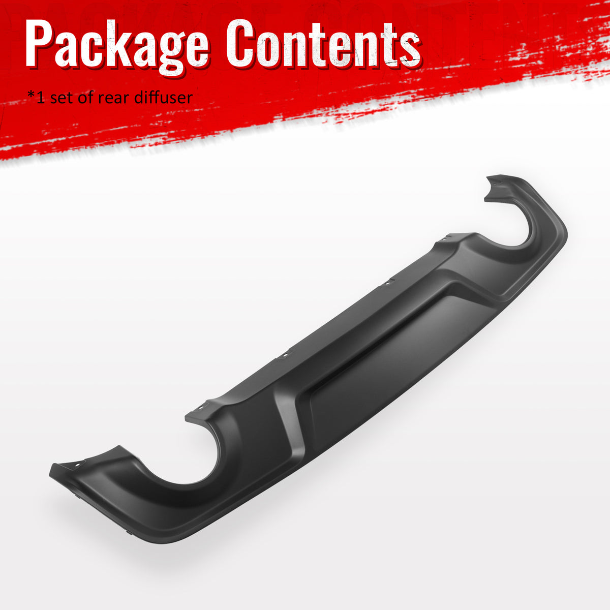 Fits 20-23 Dodge Charger Widebody Rear Bumper Diffuser OE Style Lip Matte Black