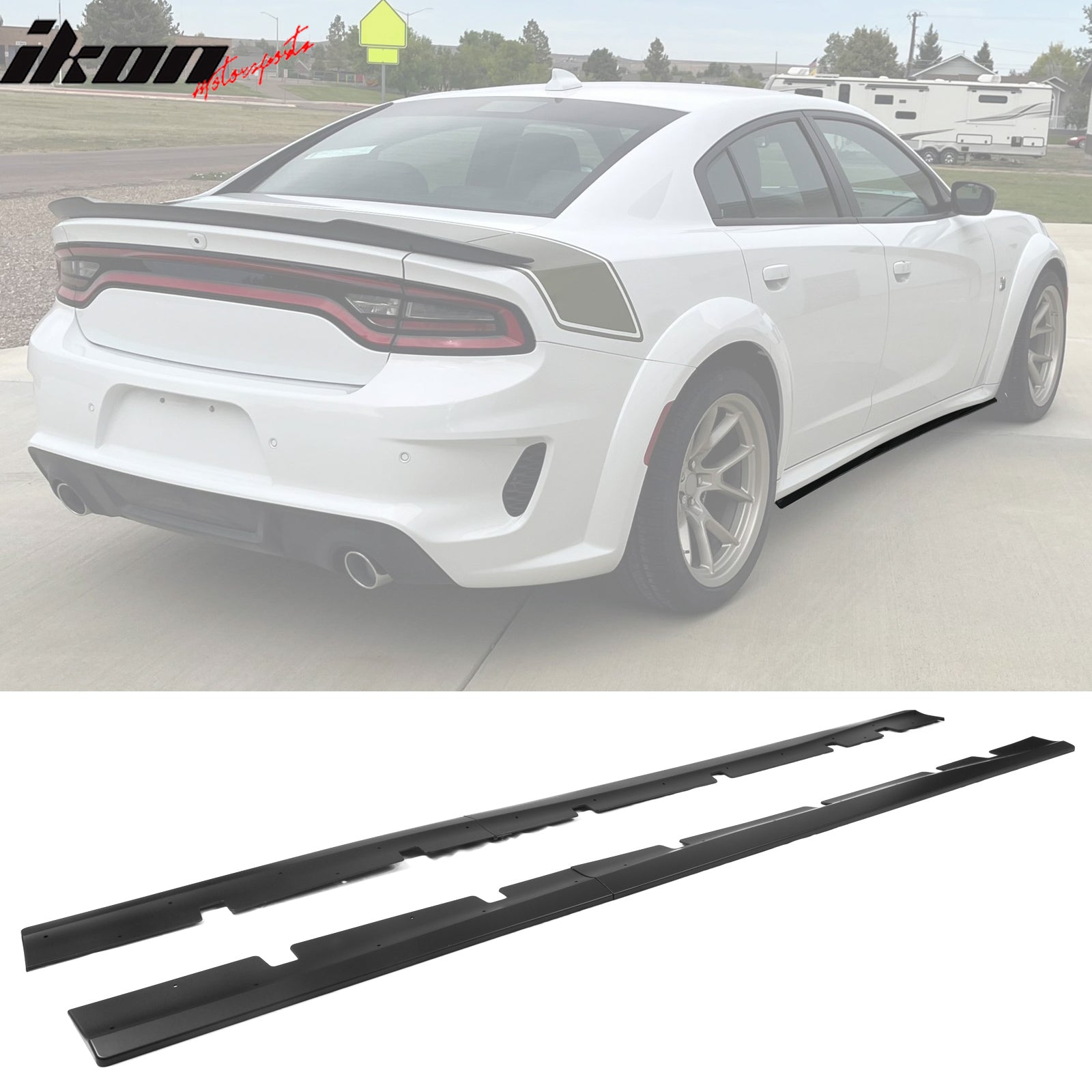 脇差外装 [B28253] Dodge Charger Widebody Side Skirts Matte Black – Ikon Motorsports
