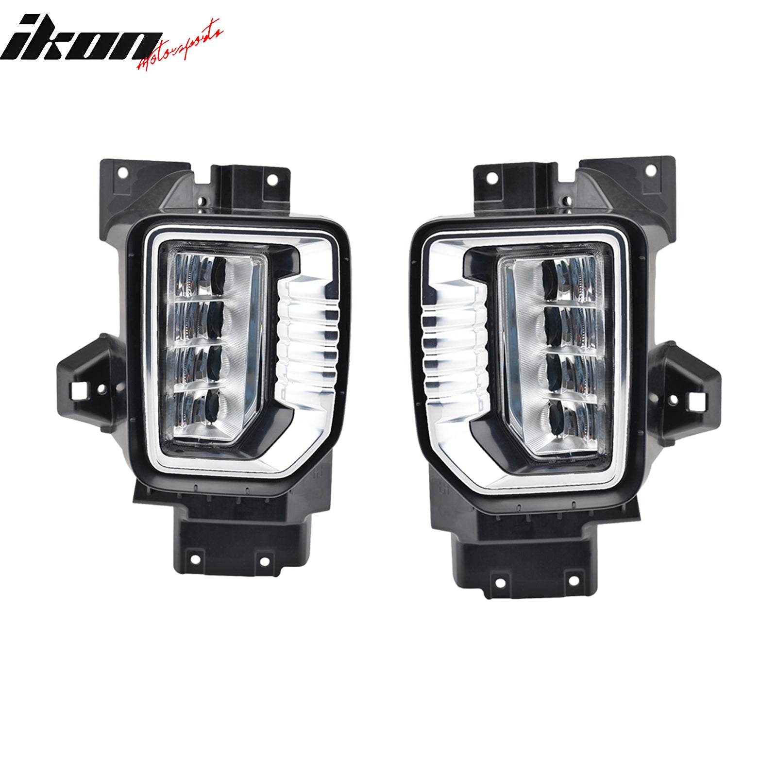 Fits 20-23 GMC Sierra 2500HD/3500HD Fog Lights Daytime Running Bumper LED Lamps