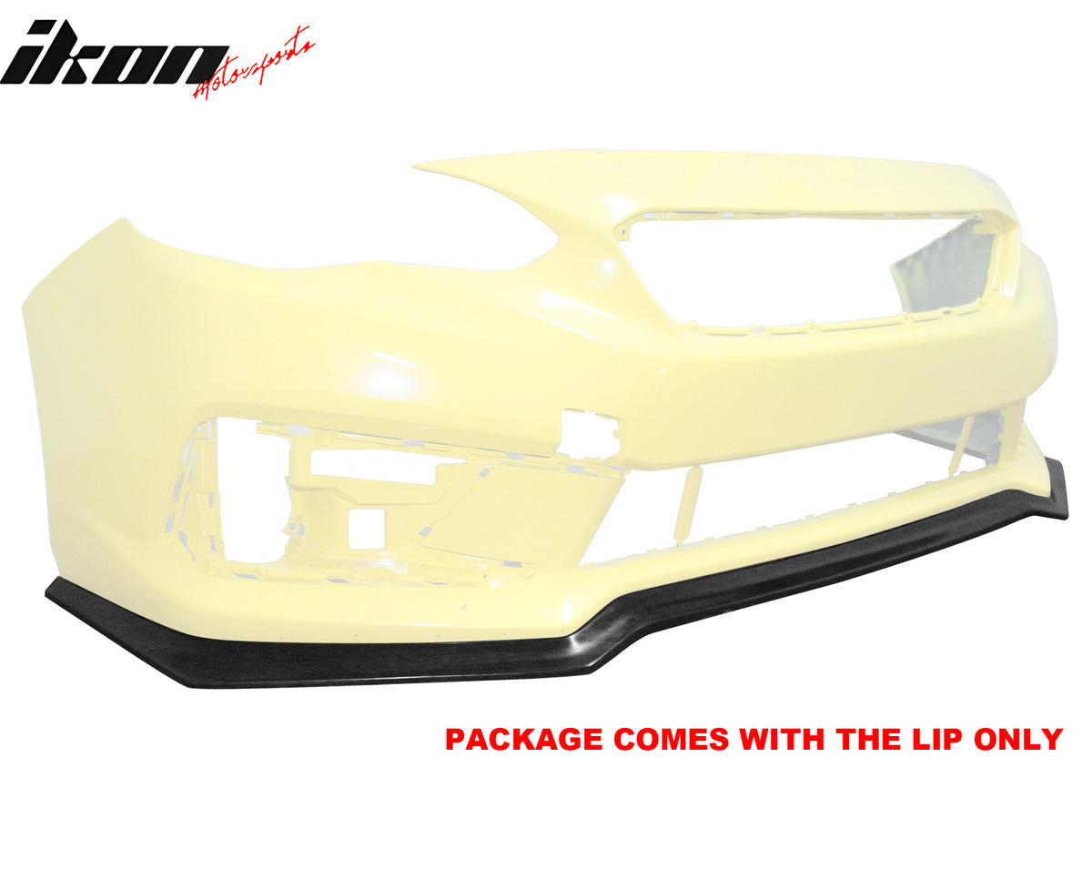 Fits 20-23 Subaru Impreza Front Bumper Lip Unpainted PU Spoiler Splitter BodyKit