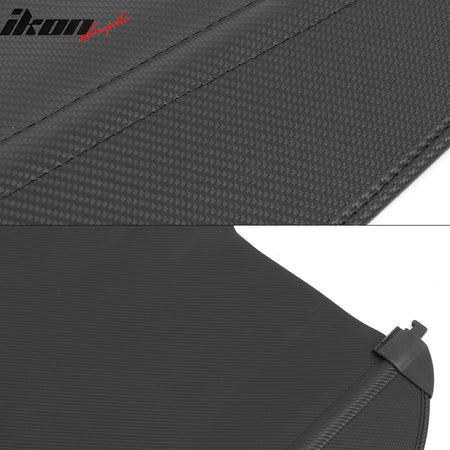 Fits 20-25 Kia Telluride Retractable Rear Trunk Cargo Cover Carbon Fiber Print