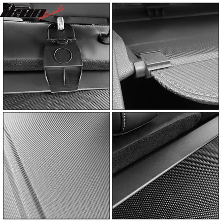 Fits 20-25 Lincoln Corsair Retractable Rear Trunk Cargo Cover Carbon Fiber Print