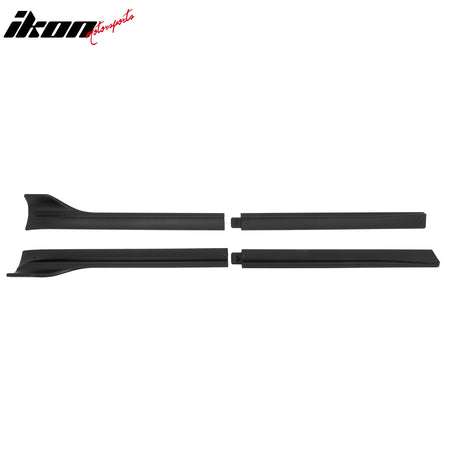 Fits 20-24 Tesla Model Y IKON V3 Style Matte Black Side Skirts Extension Lip ABS