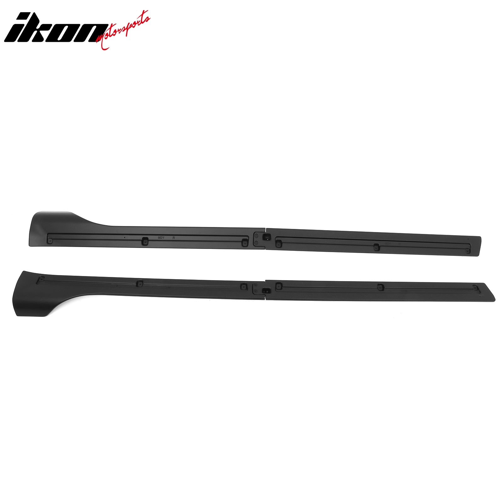 Fits 20-24 Tesla Model Y IKON V3 Style Matte Black Side Skirts Extension Lip ABS