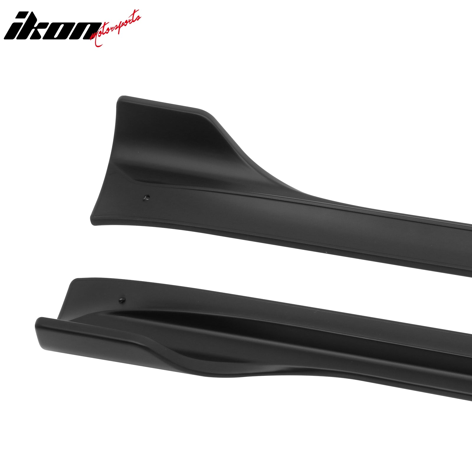 Fits 20-24 Tesla Model Y IKON V3 Style Matte Black Side Skirts Extension Lip ABS