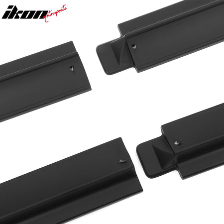 Fits 20-24 Tesla Model Y IKON V3 Style Matte Black Side Skirts Extension Lip ABS