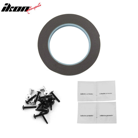 Fits 20-24 Tesla Model Y IKON V3 Style Matte Black Side Skirts Extension Lip ABS