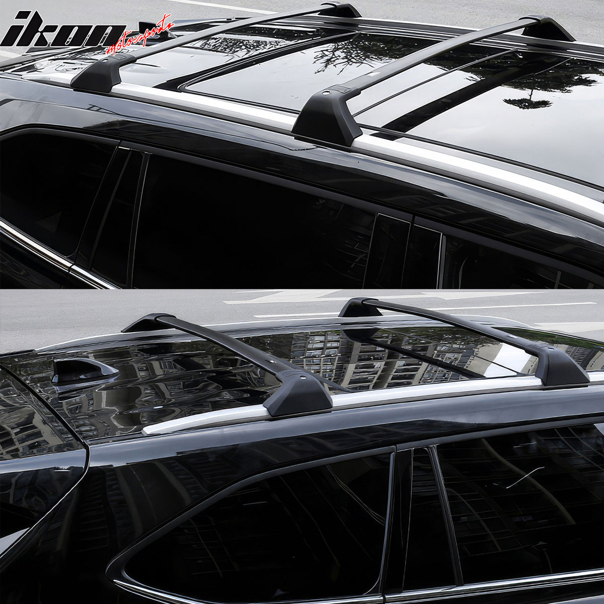 Fits 20-25 Toyota Highlander Aluminum Roof Rack Rail Luggage Carrier Cross Bars