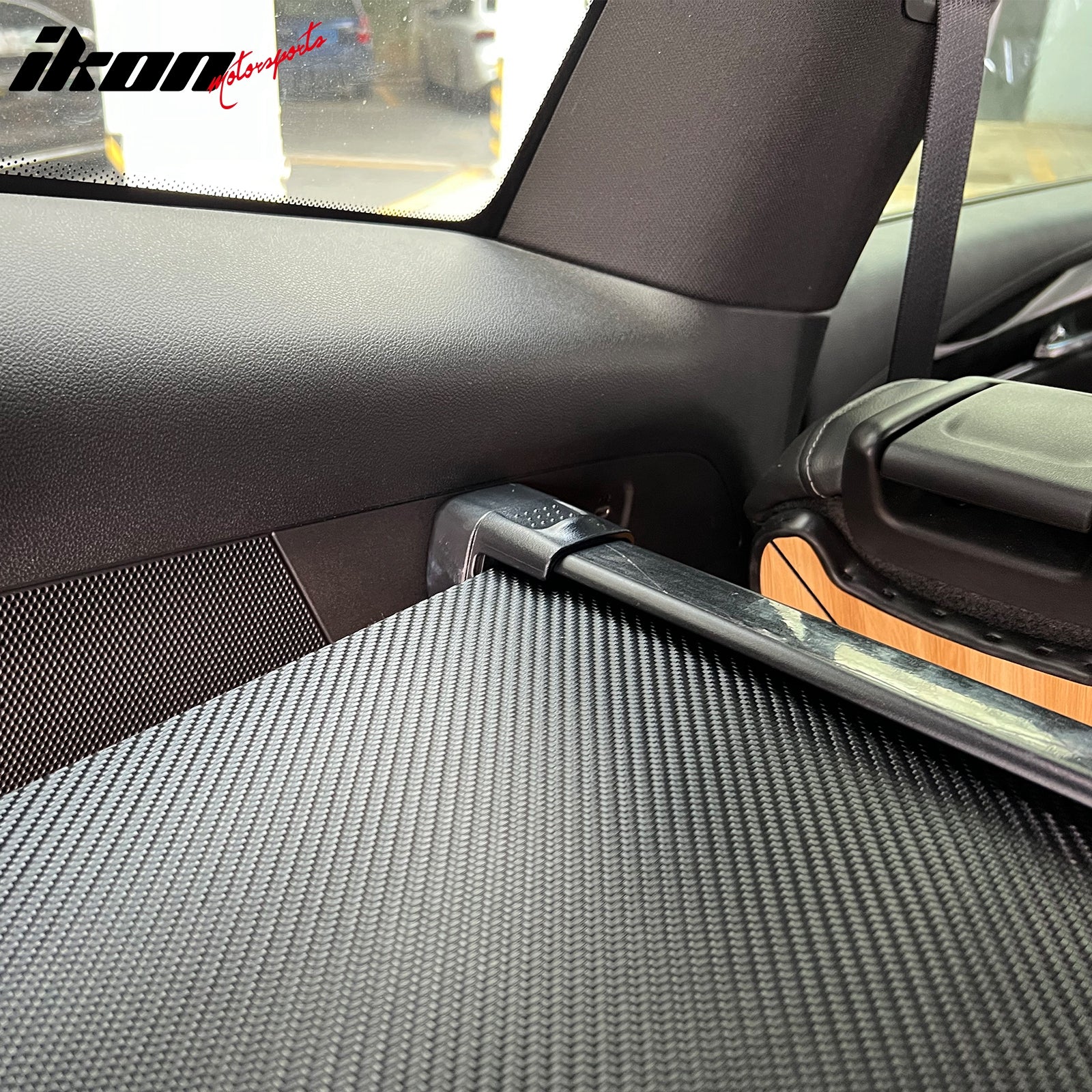 Fits 20-25 Cadillac XT6 Retractable Rear Trunk Cargo Cover Carbon
