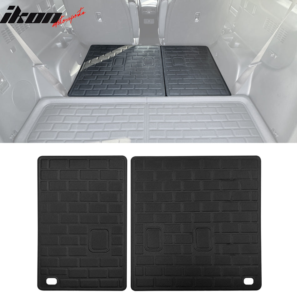 2020-2025 Hyundai Palisade 2PCS All Weather Backrest Mats Black XPE