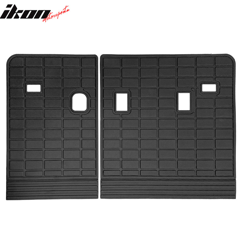 2020-2024 Kia Telluride 2PCS Backrest Mats Rear Seat Liner Black TPE