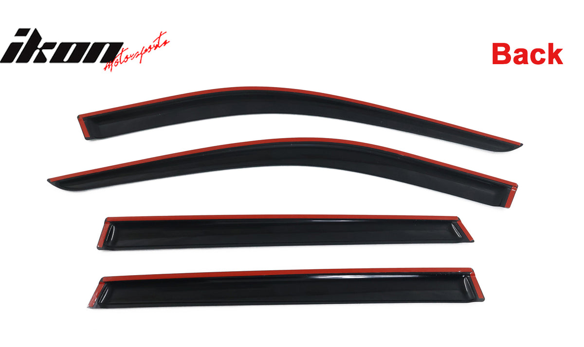 Fits 20-25 Kia Telluride 4DR Acrylic Slim Window Visors Sun Rain Guards 4PCS Set