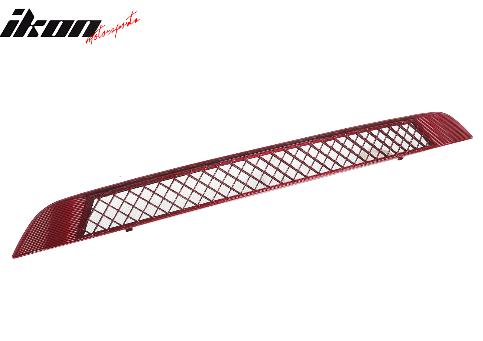 IKON MOTORSPORTS, Mesh Air Intake Grille Compatible With 2020-2024 Tesla Model Y, Red ABS Front Lower Protection Cover Intake Grill Net Protection Bodykits 2PCS, 2021 2022