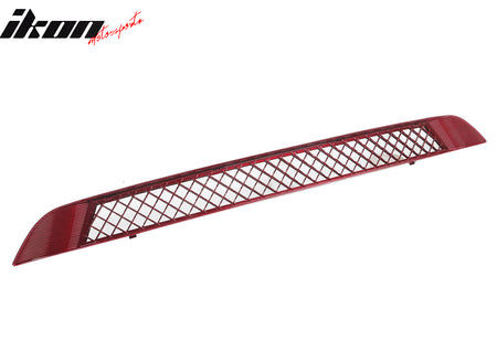 IKON MOTORSPORTS, Mesh Air Intake Grille Compatible With 2020-2024 Tesla Model Y, Red ABS Front Lower Protection Cover Intake Grill Net Protection Bodykits 2PCS, 2021 2022