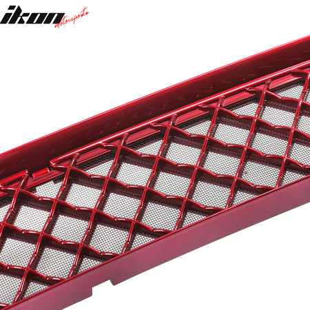 Fits 20-24 Tesla Model Y Air Vent Cover Intake Inlet Front Lower Grille Red ABS