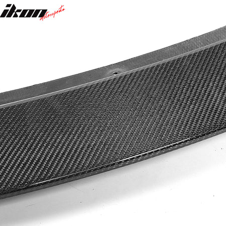Fits 20-25 Tesla Y Track Pack Carbon Fiber Gloss Black Front Bumper Lip - 3PCS
