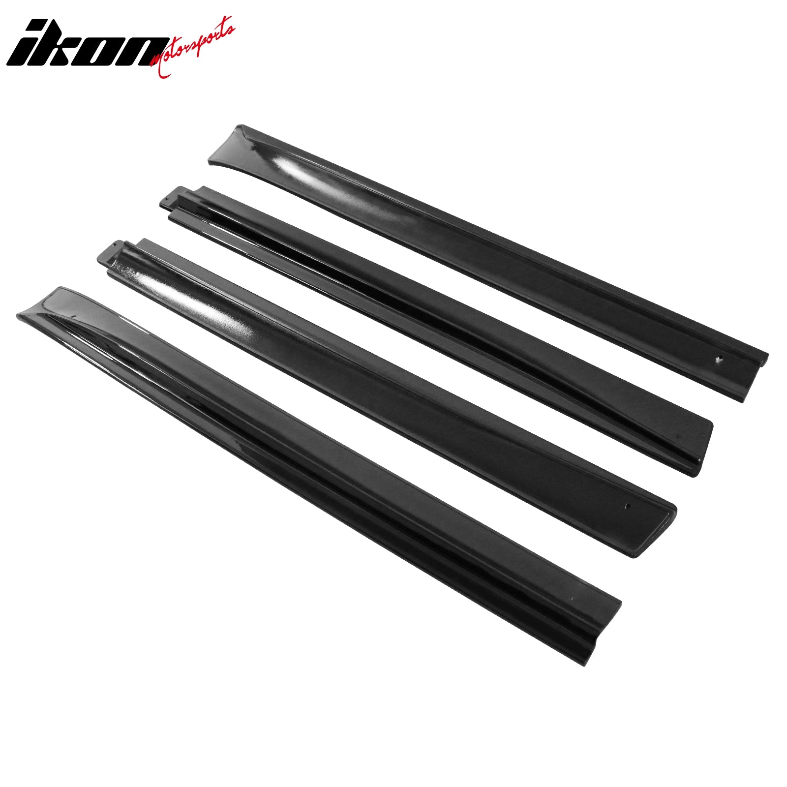 Fits 20-24 Tesla Model Y V2 Style Gloss Black Side Skirts Diffuser Splitter ABS