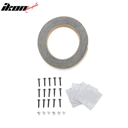 Fits 20-24 Tesla Model Y V2 Style Matte Black Side Skirts Diffuser Splitter ABS