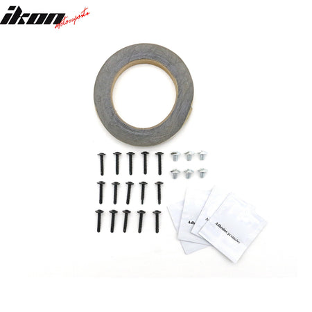 Fits 20-24 Tesla Model Y V2 Style Matte Black Side Skirts Diffuser Splitter ABS