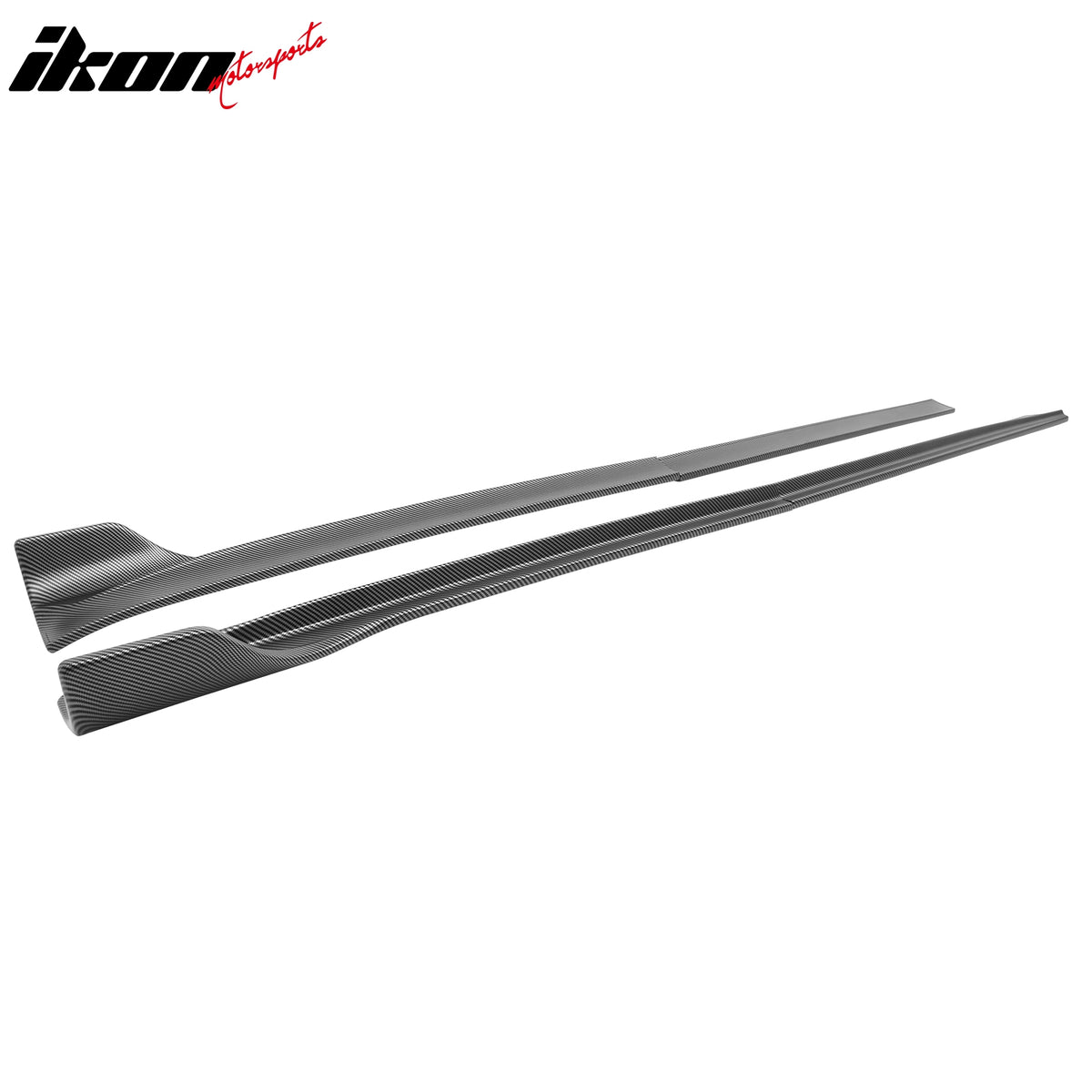 Fits 20-24 Tesla Model Y V3 Style Side Skirts Panel Matte Carbon Fiber Print ABS