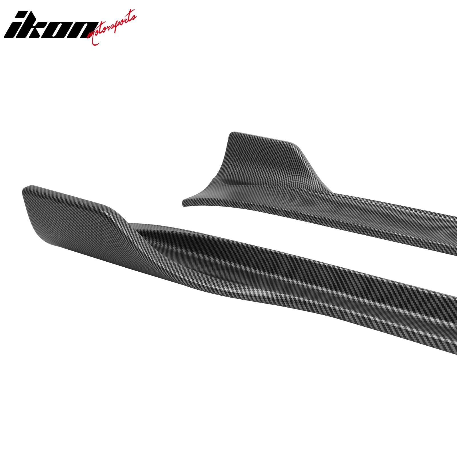Fits 20-24 Tesla Model Y V3 Style Side Skirts Panel Matte Carbon Fiber Print ABS