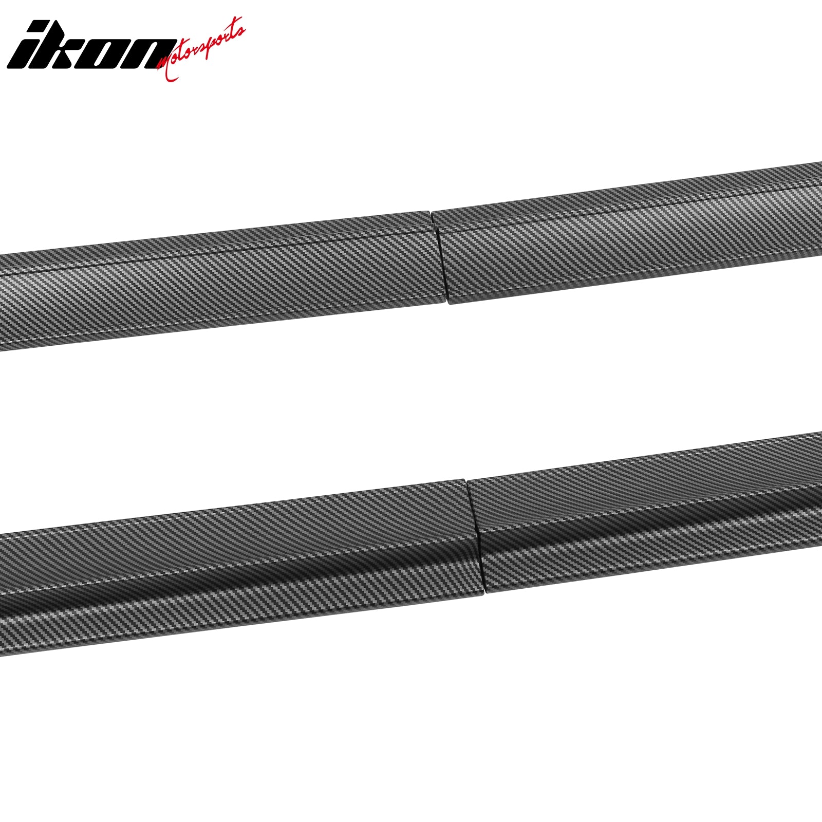 Fits 20-24 Tesla Model Y V3 Style Side Skirts Panel Matte Carbon Fiber Print ABS