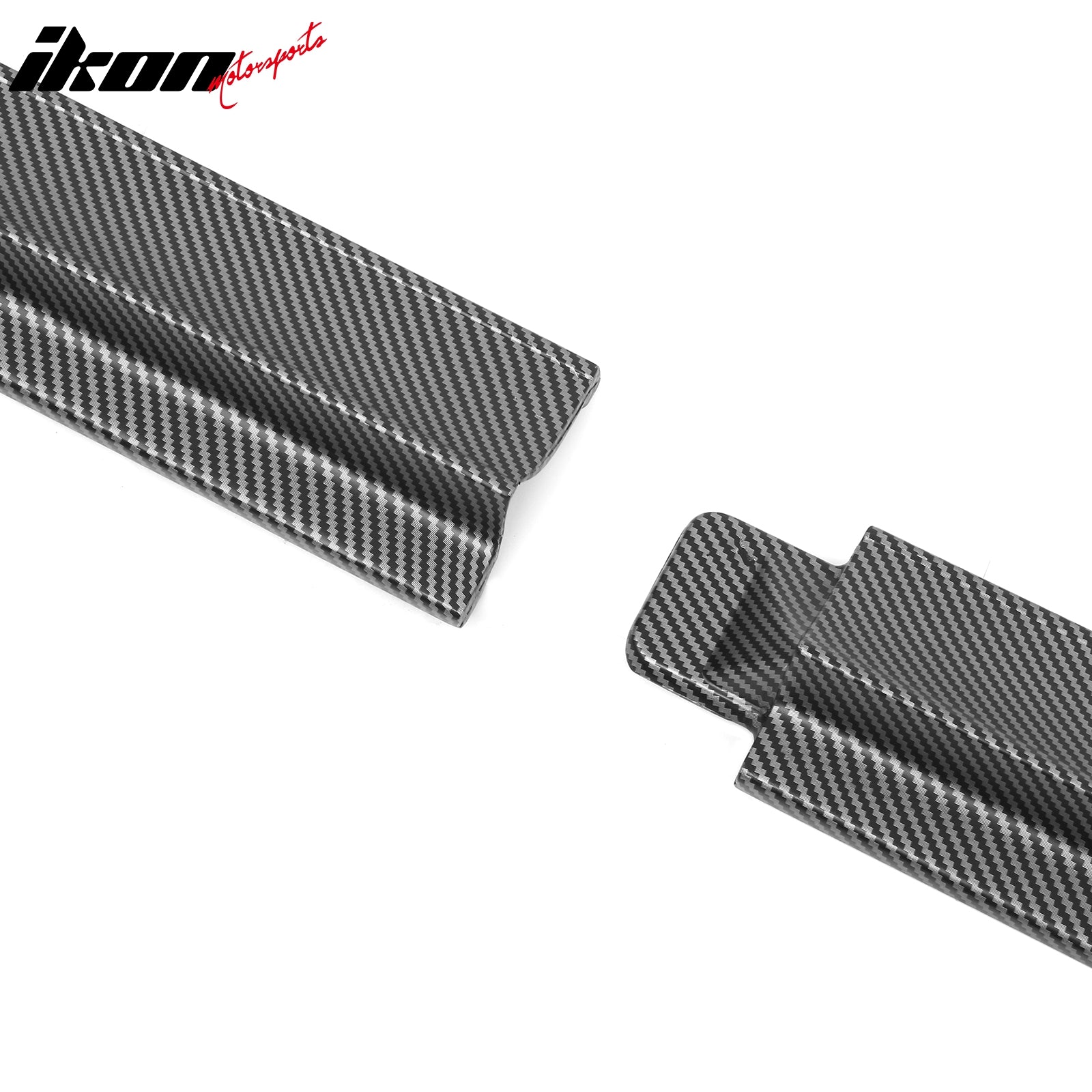 Fits 20-24 Tesla Model Y V3 Style Side Skirts Panel Matte Carbon Fiber Print ABS