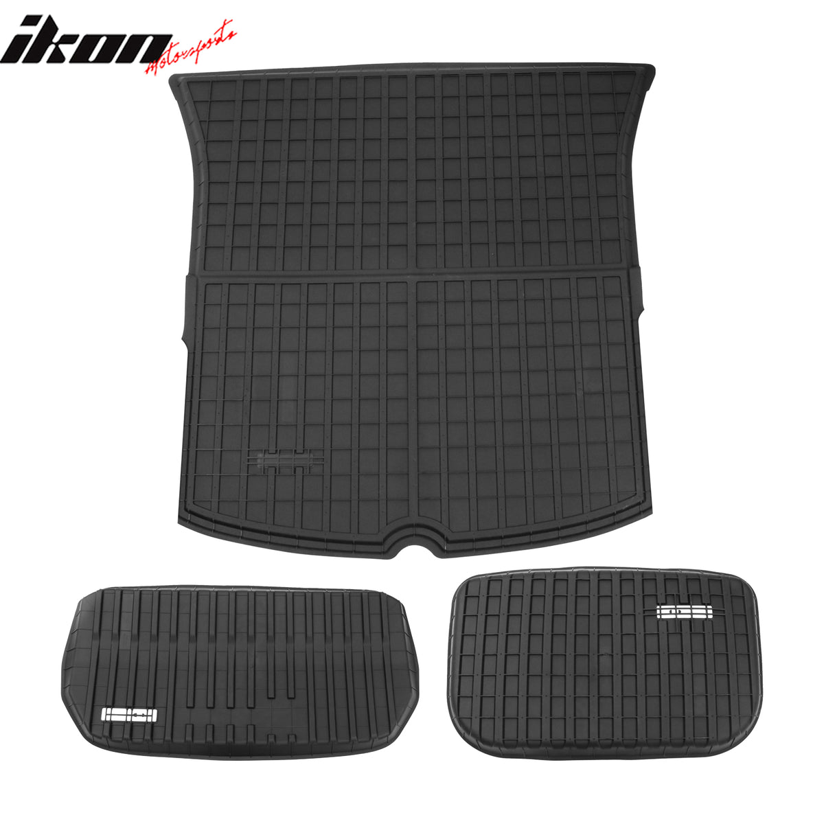 Fits 20-25 Tesla Model Y All Weather Trunk Mats Cargo Liner Injection TPE - 3PCS