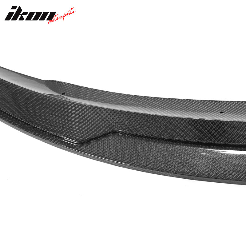 Fits 20-25 Tesla Y IKON Style Front Bumper Lip Spoiler Real Carbon Fiber