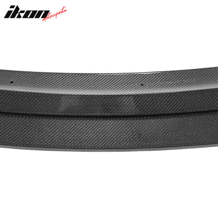 Fits 20-25 Tesla Y IKON Style Front Bumper Lip Spoiler Real Carbon Fiber