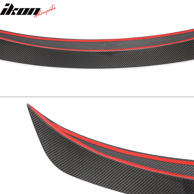 Fits 20-25 Tesla Model Y IKON Style Trunk Spoiler Wing - Carbon Fiber