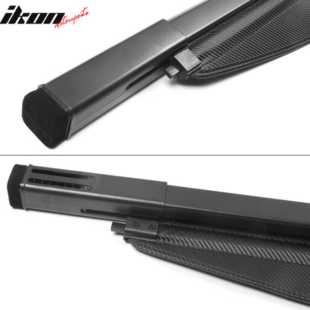 For 20-25 Highlander Trunk Mat + Backrest Mat + Carbon Fiber Texture Cargo Cover