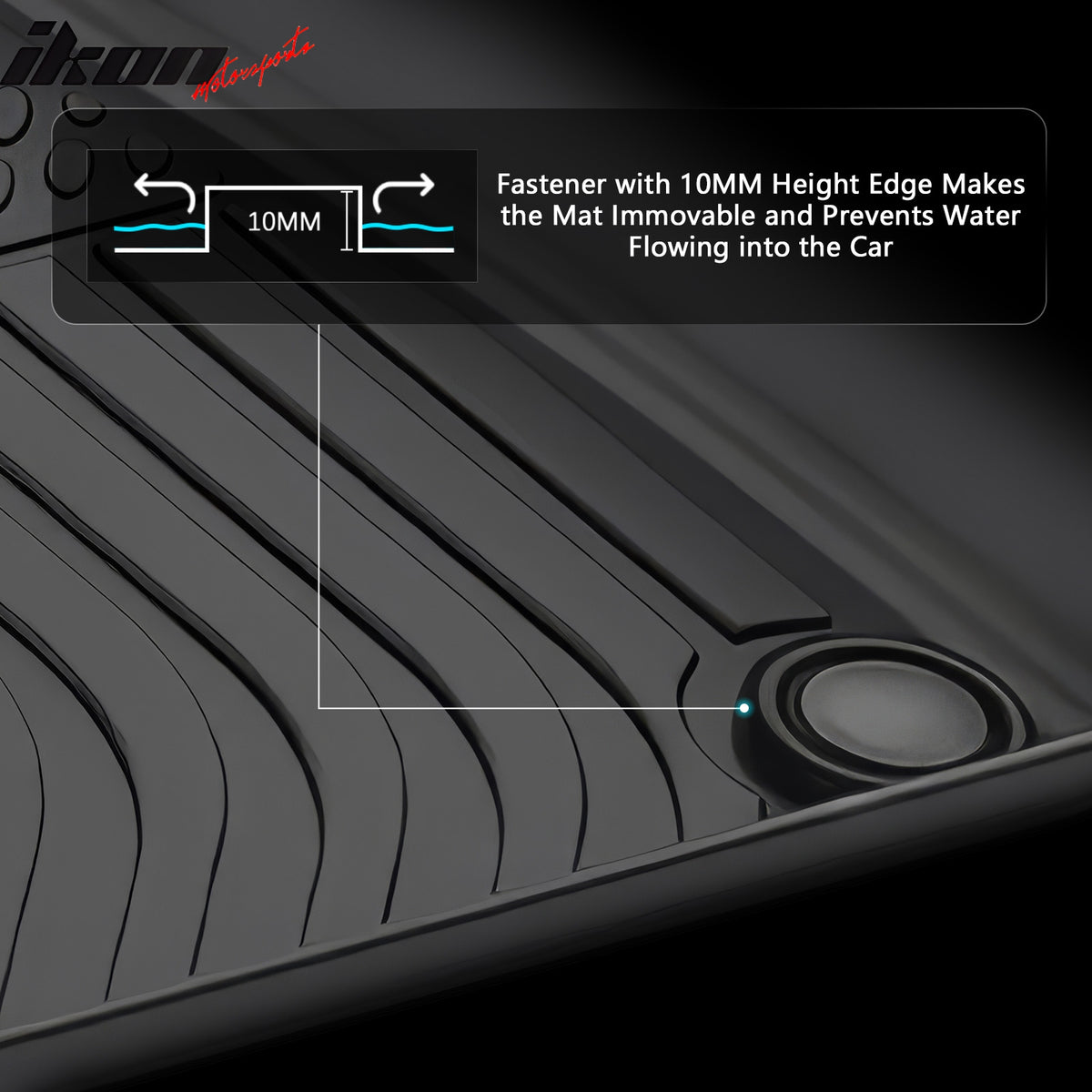 Fits 20-25 Audi Q7/SQ7 Floor Mats TPE Carpets 3D All Weather Custom Boot Liner