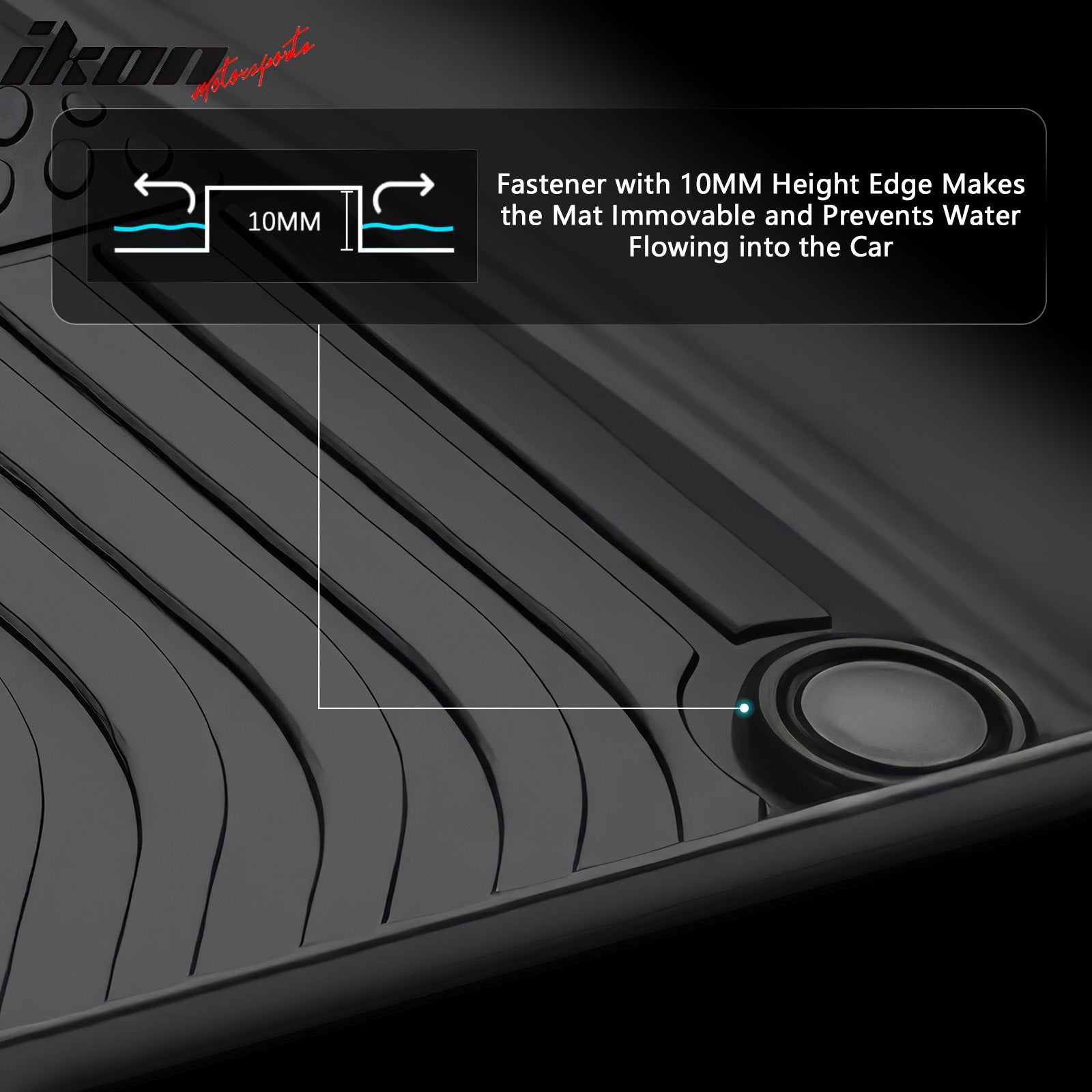 Fits 20-25 Audi Q7/SQ7 Floor Mats TPE Carpets 3D All Weather Custom Boot Liner