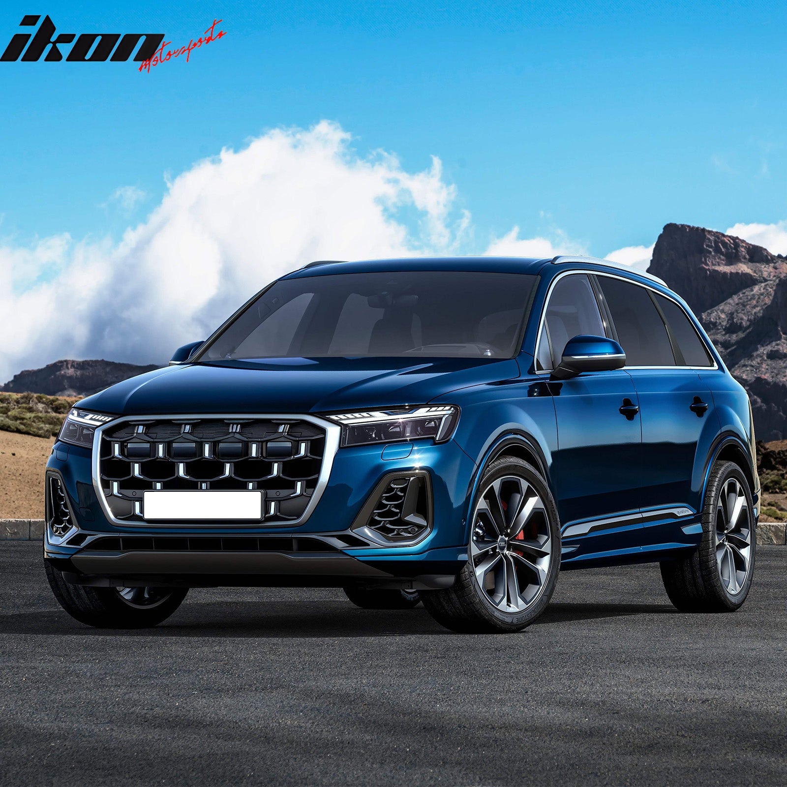 Fits 20-25 Audi Q7/SQ7 Floor Mats TPE Carpets 3D All Weather Custom Boot Liner