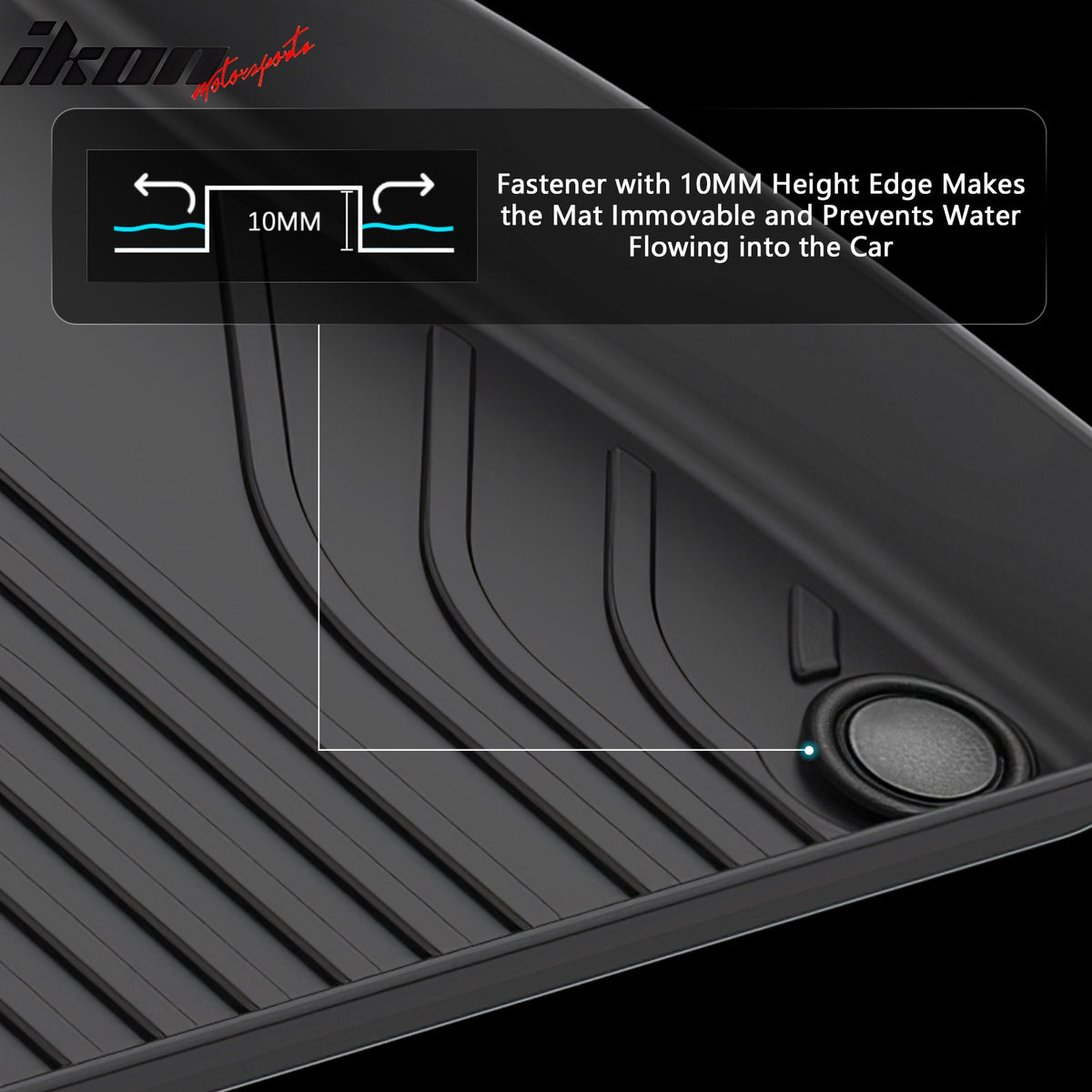 Fits 20-25 Audi Q7/SQ7 Floor Mats TPE Carpets 3D IKON Style All Weather Liner