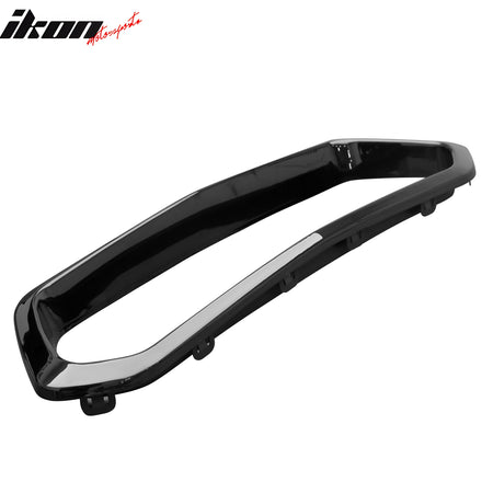 For 20-25 Chevy Corvette C8 Rear Bumper Cover + Silver Quad Exhaust Tip + Grille