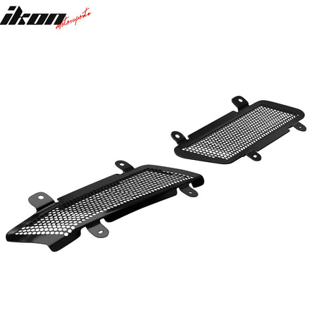 For 20-25 Chevy Corvette C8 Rear Bumper Cover + Black Quad Exhaust Tip + Grille