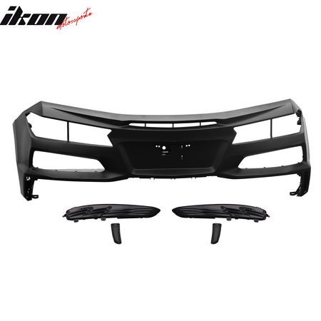 Fits 20-25 Chevy Corvette C8 Z06 PP Rear Bumper Cover Replacement W/ ABS Grilles