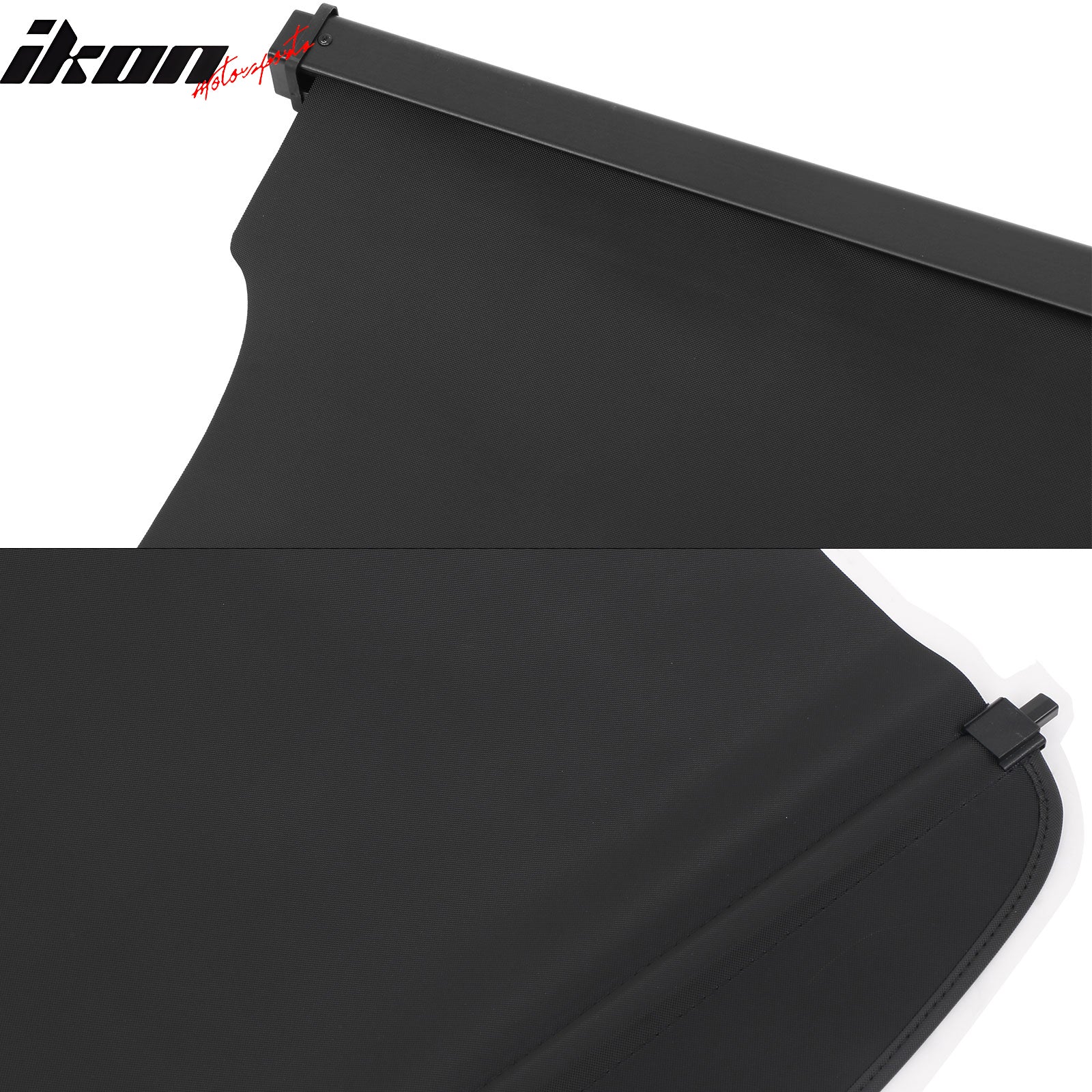 Fits 20-25 Ford Escape Retractable Rear Trunk Cargo Luggage Cover Canvas Black