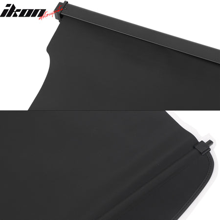 Fits 20-25 Ford Escape Retractable Rear Trunk Cargo Luggage Cover Canvas Black