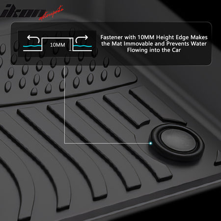 Fits 20-25 Land Rover Range Rover Evoque Floor Mats TPE Carpet All Weather Liner