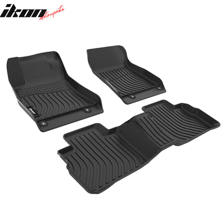 For 20-25 Nissan Sentra Non-Slip 3D Molded Floor Mats All Weather TPE Carpet 3PC