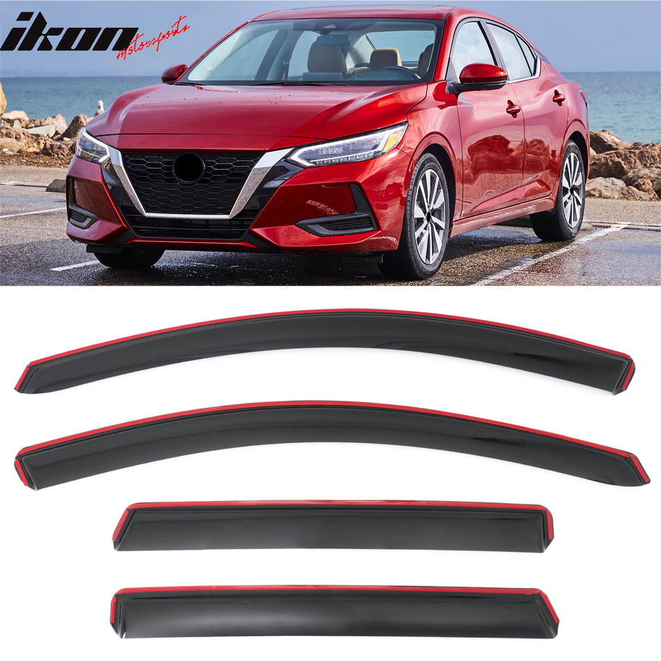 2020-2025 Nissan Sentra In-Channel Window Visors Sun Rain Shield