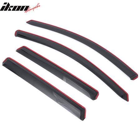 Fits 20-25 Nissan Sentra Window Visor In-Channel Sun Rain Guard Deflector Shield